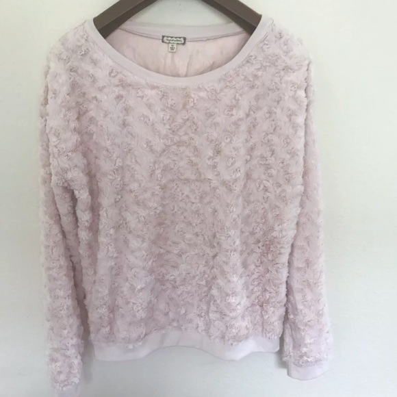 Eyeshadow Sweaters - Eyeshadow Woman Top Sweater Sz XL Long Sleeve Pink